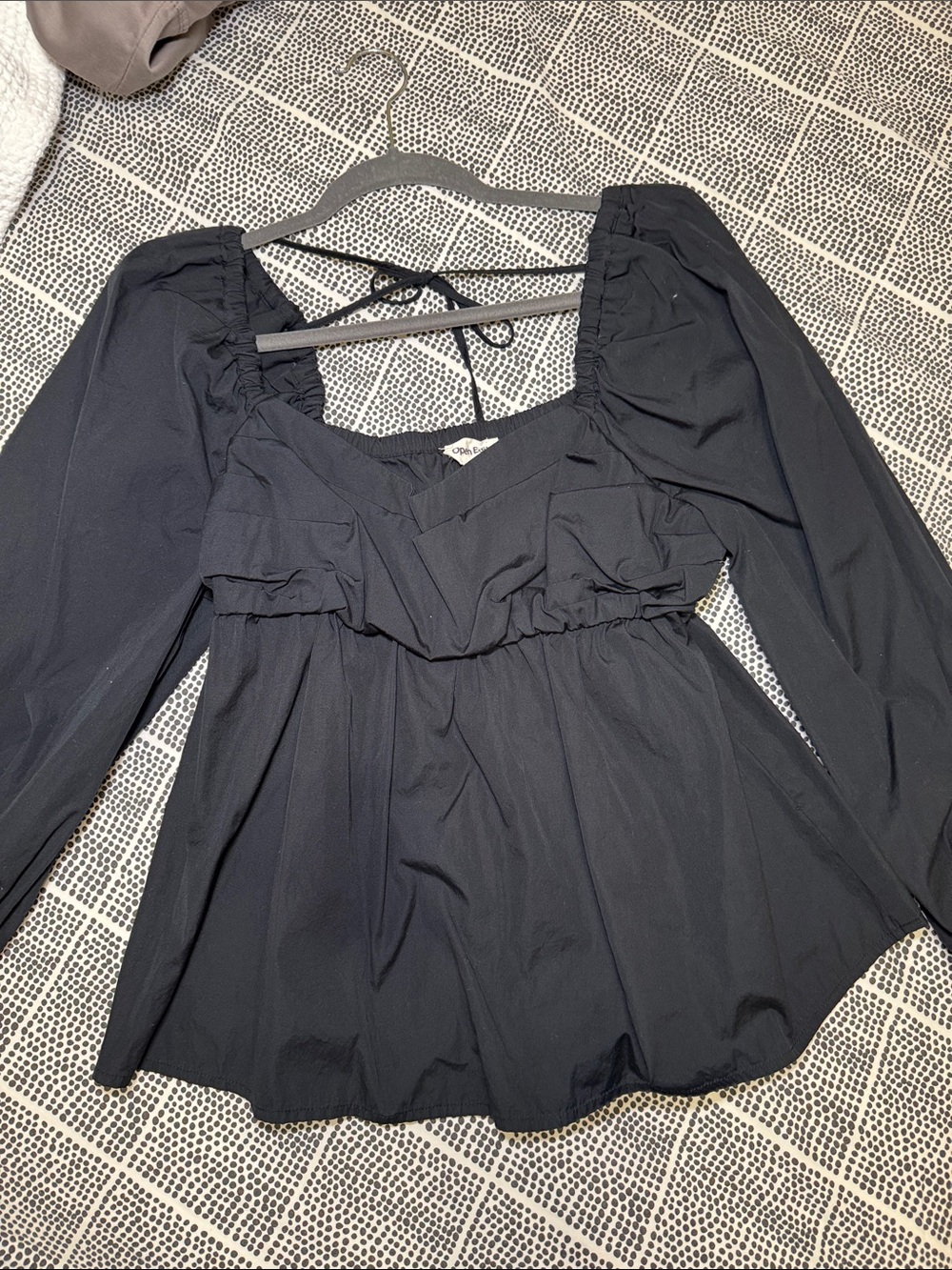 Open Edit Women's Black Sleeveless Blouse